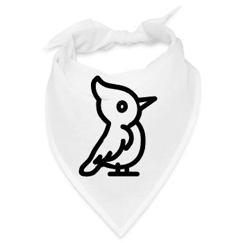 Specht - Bandana - Weiß - Vorne