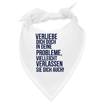  about going wild - verliebe dich in deine Problem - Bandana - Weiß - Vorne