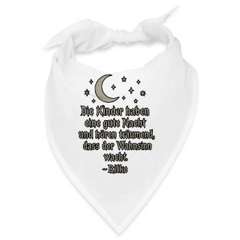 Der Wahnsinn wacht - Bandana - Weiß - Vorne