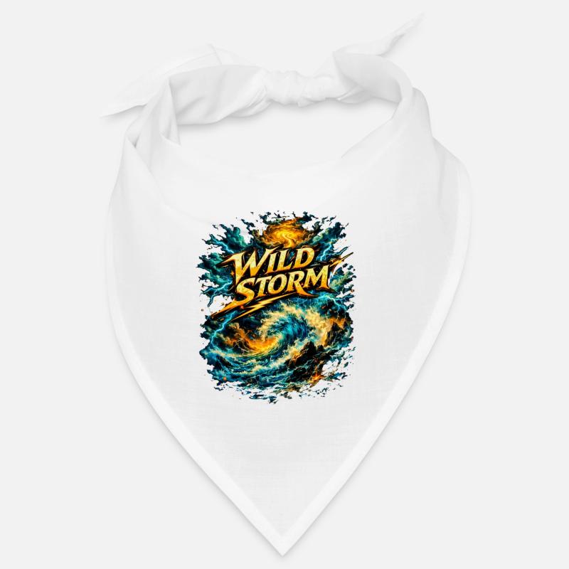 Kraft semblable à la mer de tempête sauvage Bandana