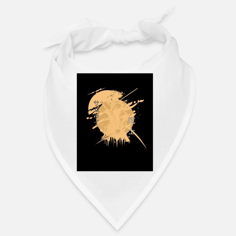 Samouraï Cheval Splatter Noir Bandana