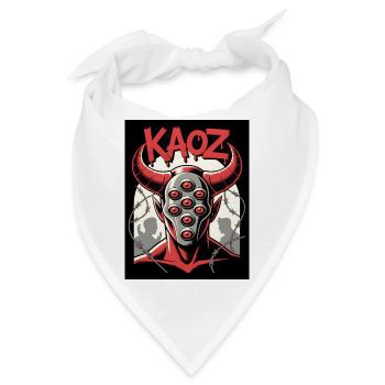 KAOZ Dämon mit Augen - Bandana - Weiß - Vorne