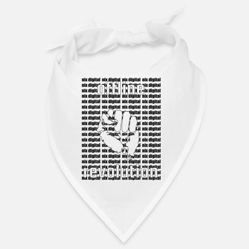 Offline Revolution – Conception de déclaration de détox numérique Bandana