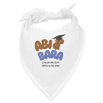 AbiBara 2026 Chillen bis zum Abschluss  - Bandana - Weiß - Vorne
