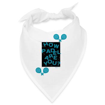 How Padel are you? - Bandana - Weiß - Vorne