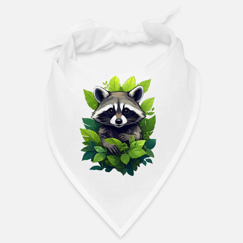 Un raton laveur dans la forêt Bandana