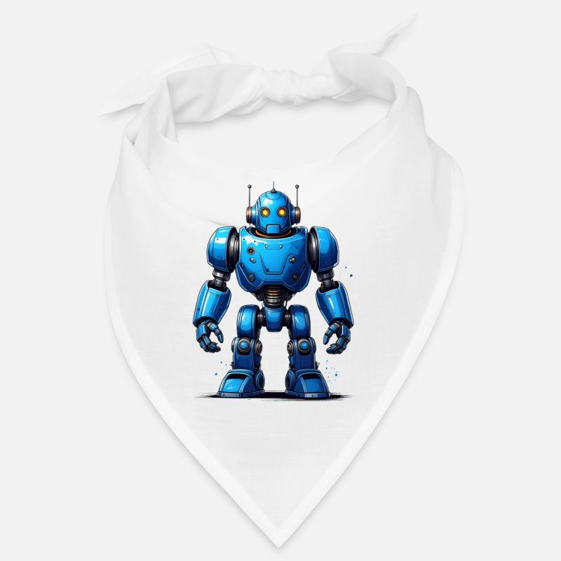 Blauer Roboter Bandana