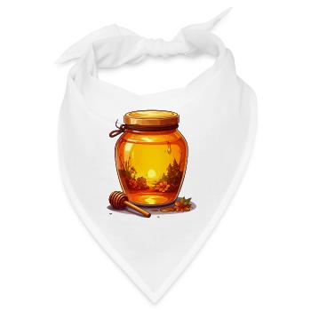 Ein Glas Honig - Bandana - Weiß - Vorne