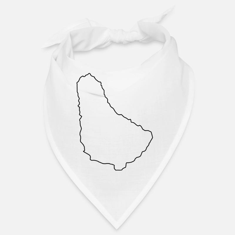 Barbados Map Bandana