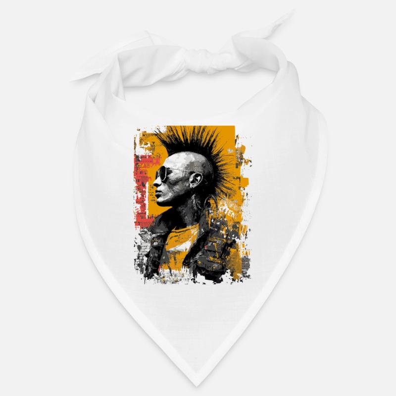 Punk avec crête Bandana