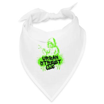 Neon Street Art Spray - Bandana - Weiß - Vorne