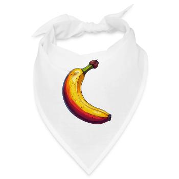 Banane - Bandana - Weiß - Vorne