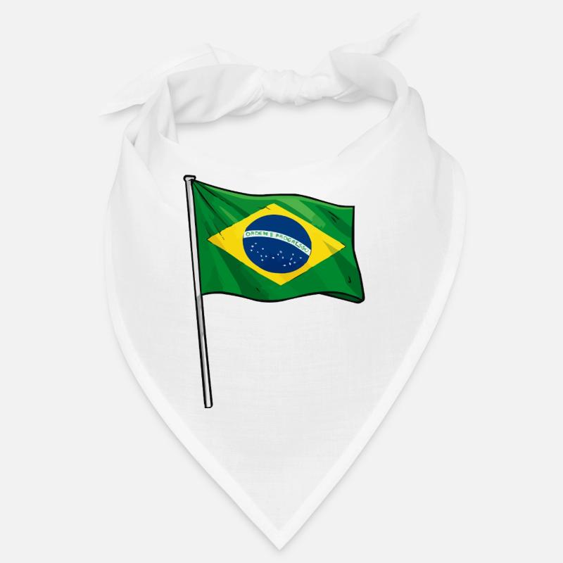 Art du drapeau brésilien Bandana