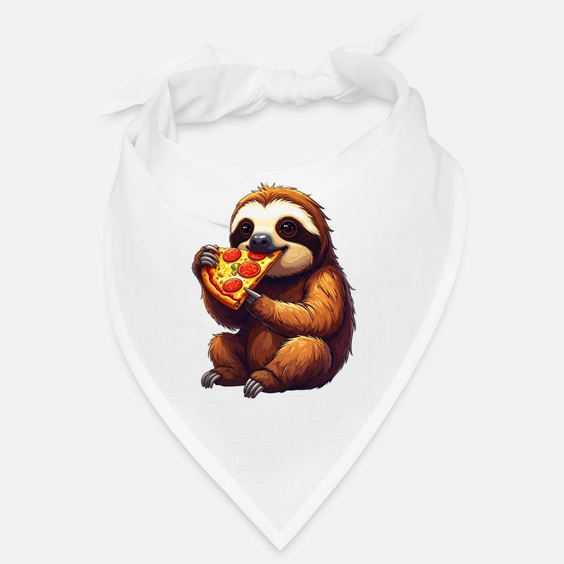 Faultier mit Pizza Bandana