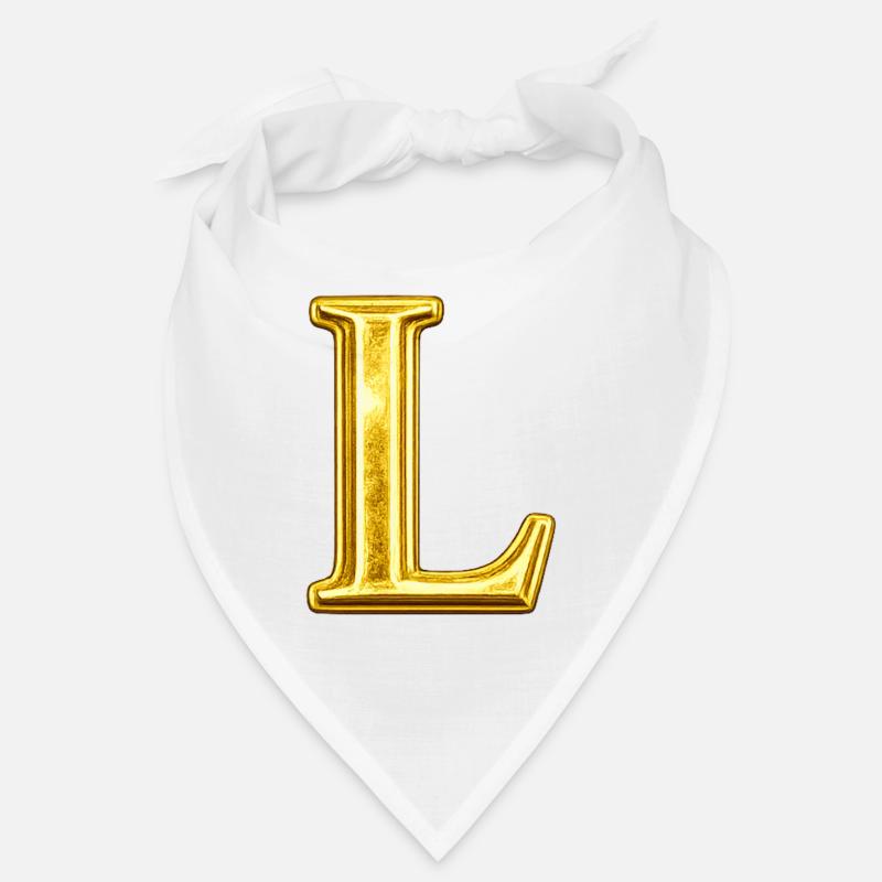 Golden L Monogram Bandana