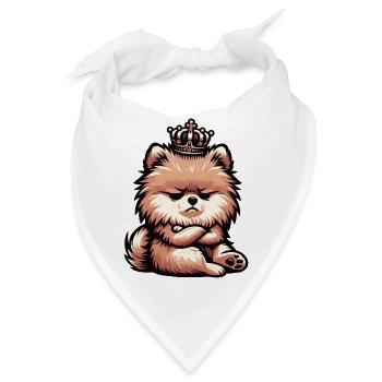 Zwergspitz Zwergspitze Spitzhund Zwergspitzhalter - Bandana - Weiß - Vorne