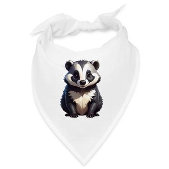 Dachs - Bandana - Weiß - Vorne