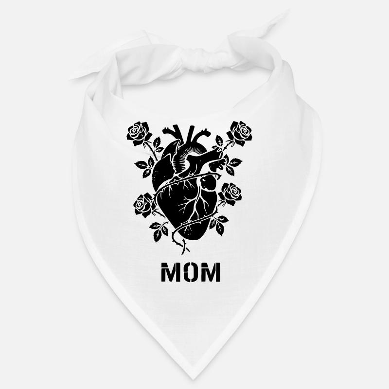 Anatomisches Herz Rosen MOM Bandana