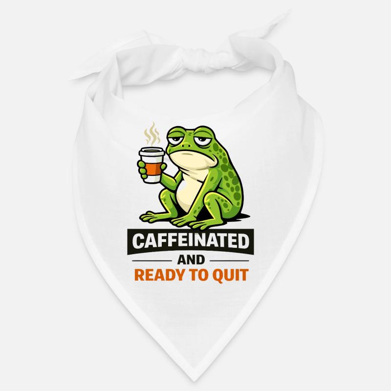 Caffeinated Frog: Ready to Quit Bandana