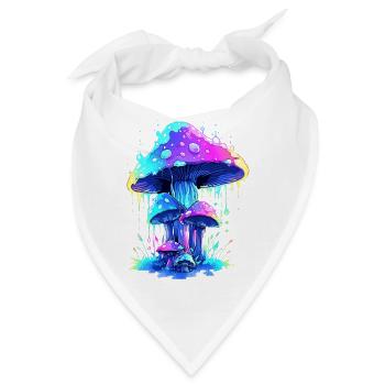 Pilz  - Bandana - Weiß - Vorne