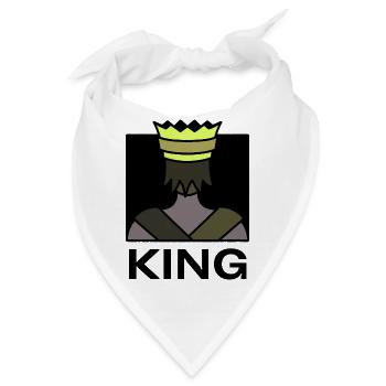 König - Bandana - Weiß - Vorne