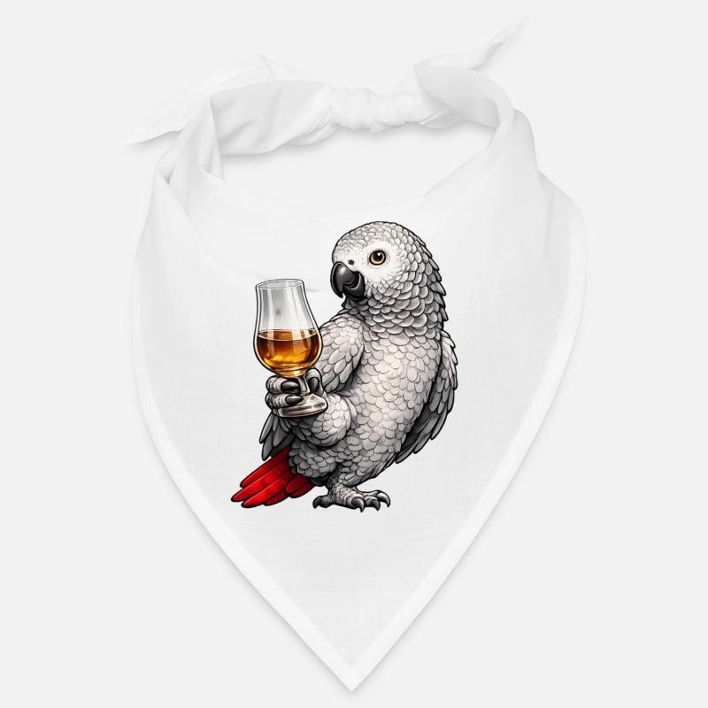 African grey parrot whisky Bandana