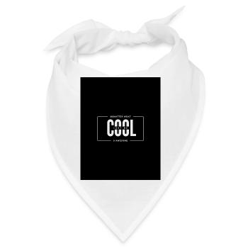 NoMatter What, coole fette Typografie - Bandana - Weiß - Vorne