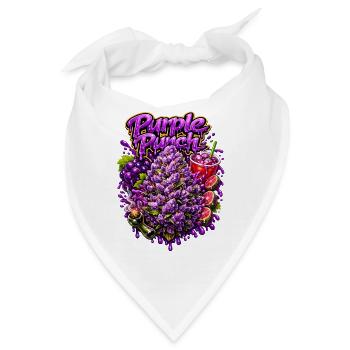 Purple Punch Graffiti-Druck - Bandana - Weiß - Vorne