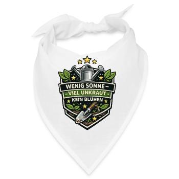 Wenig Sonne Viel Unkraut Kein Blühen - Bandana - Weiß - Vorne