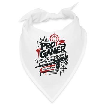 Gaming Lover Controller Grafik - Bandana - Weiß - Vorne