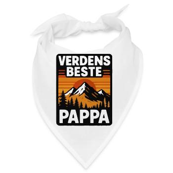 Bergland, der beste Papa der Welt - Bandana - Weiß - Vorne