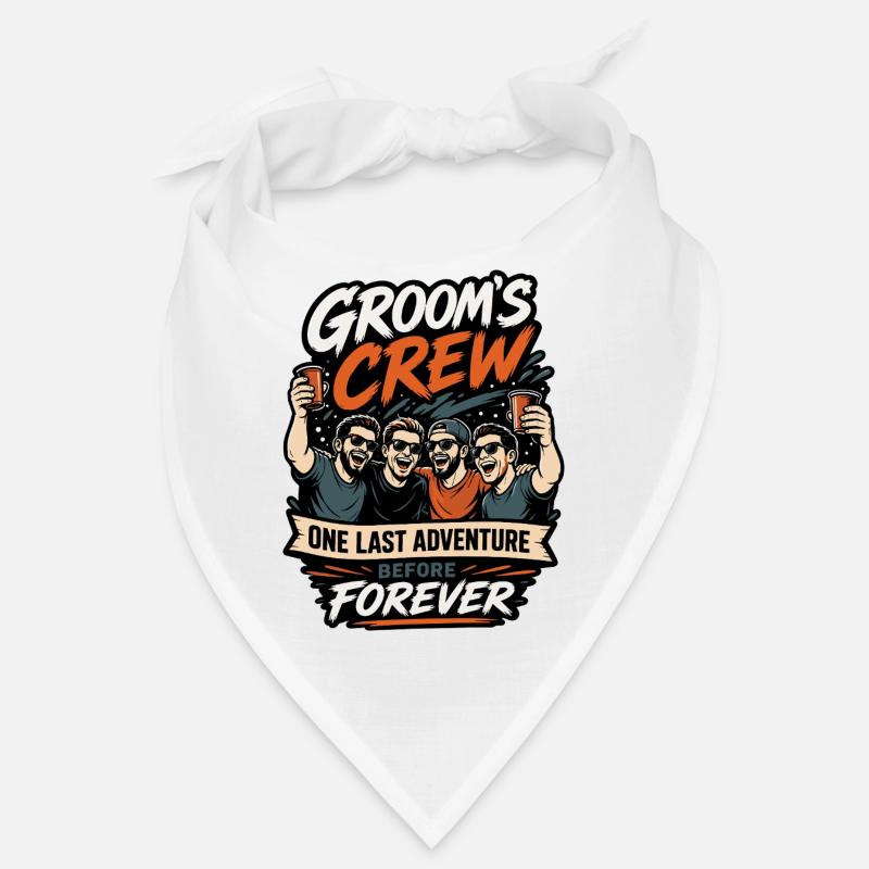 Groom Crew One Last Adventure Bandana