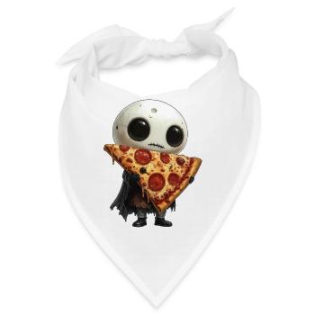 Creepy Cute Pizza Pepperoni - Bandana - Weiß - Vorne