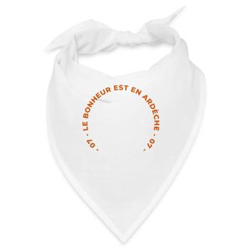 Glück ist in Ardèche 07 T-Shirt Humorgeschenk - Bandana - Weiß - Vorne