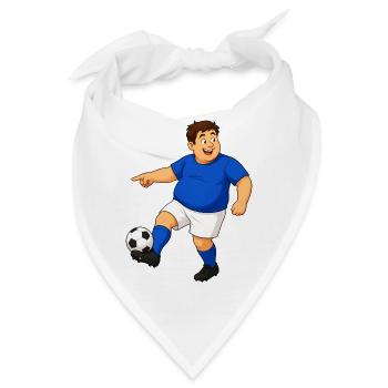 Fußballer in Aktion - Bandana - Weiß - Vorne