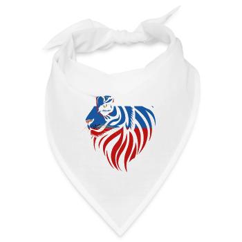 Slowenien – Slowenien – Tiger-Flaggen - Bandana - Weiß - Vorne
