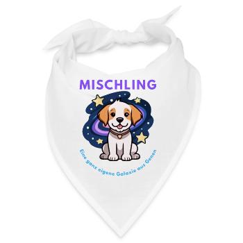 Mischling Design 3 - Bandana - Weiß - Vorne