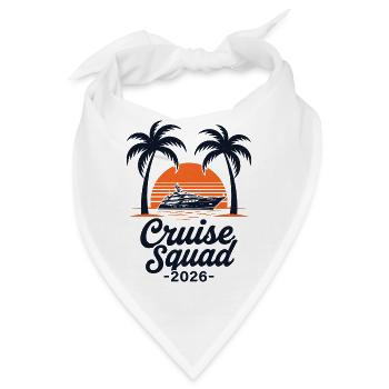 Cruise Squad 2026 Sunset Yacht - Bandana - Weiß - Vorne