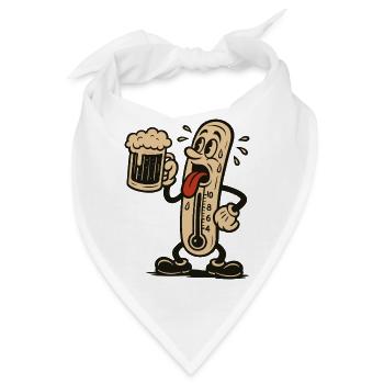 Thermometer in Madness Heat Wave Beer - Bandana - Weiß - Vorne