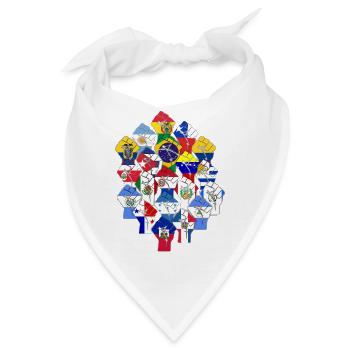 Lateinamerikanischer Widerstand - Bandana - Weiß - Vorne