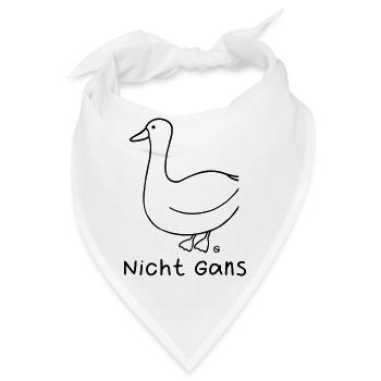 Nicht Gans - Bandana - Weiß - Vorne