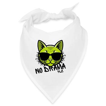 Coole Katze - Bandana - Weiß - Vorne