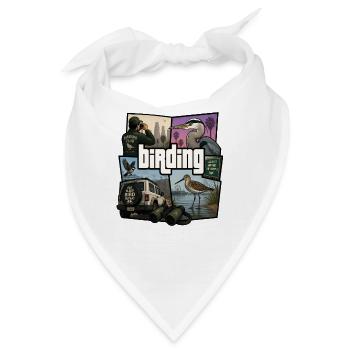 Birding – Vogelbeobachtung - Bandana - Weiß - Vorne