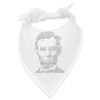 Abraham Lincoln ASCII-Porträt - Bandana - Weiß - Vorne