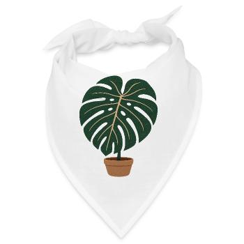 Monstera Moment – Zimmerpflanzen & Botanik - Bandana - Weiß - Vorne