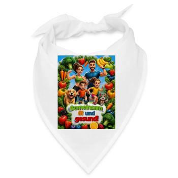 Kochen Küche Familie Essen Lebensmittel Gesund - Bandana - Weiß - Vorne