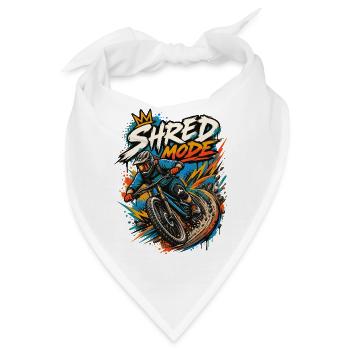  MTB-BIKE SHREDMODE Mountainbike Zubehör - Bandana - Weiß - Vorne