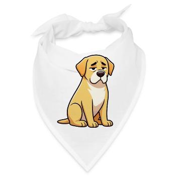 Labrador Labradorbesitzer Labradorliebhaber Labbi - Bandana - Weiß - Vorne