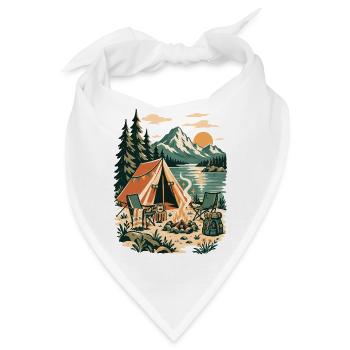 Waldcamping am Bergsee - Bandana - Weiß - Vorne
