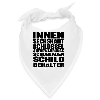 Innensechskantschlüssel - Bandana - Weiß - Vorne